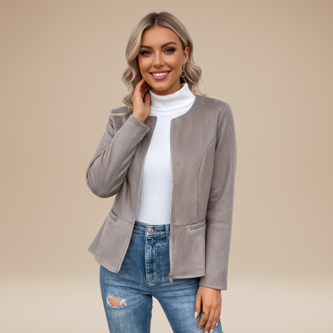 Gioia | Giacca Donna con Zip e Design Pulito