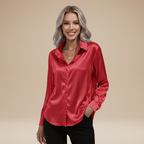 Camicia Clara in Satin: Eleganza Chic e Stile Raffinato