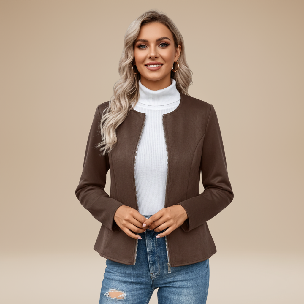 Gioia | Giacca Donna con Zip e Design Pulito