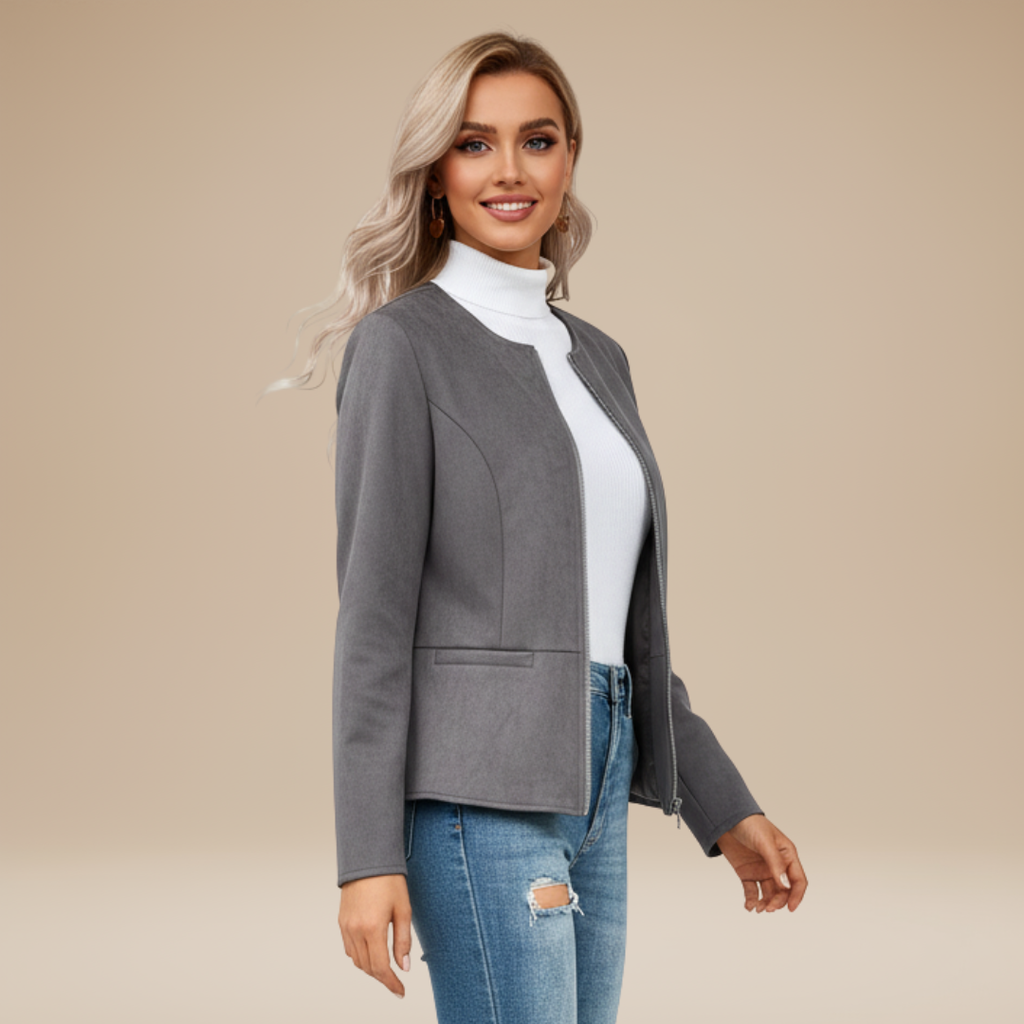 Gioia | Giacca Donna con Zip e Design Pulito