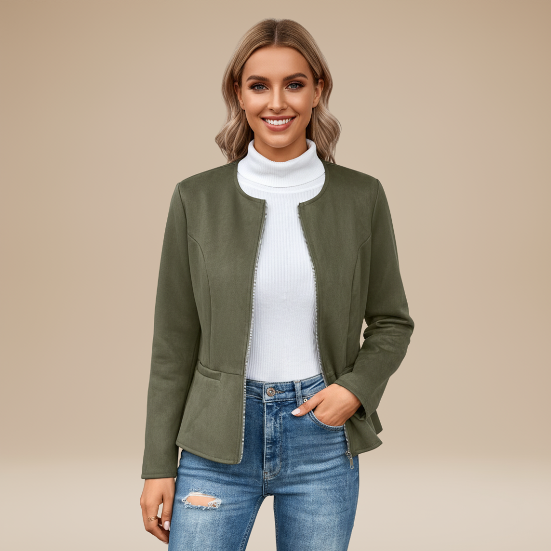 Gioia | Giacca Donna con Zip e Design Pulito