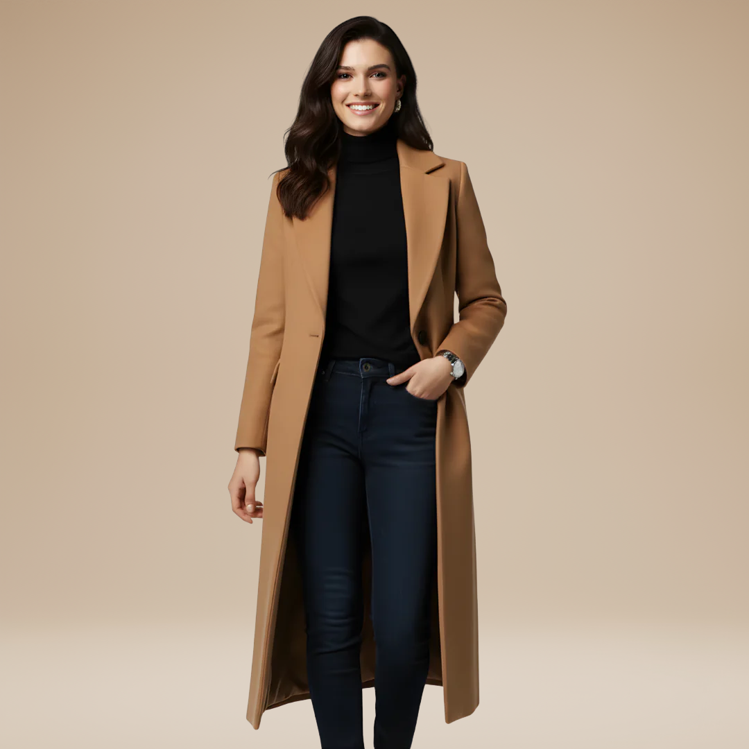 Adele | Cappotto Lungo Donna Stile Raffinato ed Elegante