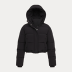 Amelia | Piumino Corto da Donna con Cappuccio Avvolgente