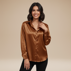 Camicia Clara in Satin: Eleganza Chic e Stile Raffinato