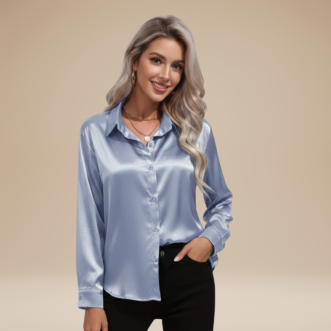 Camicia Clara in Satin: Eleganza Chic e Stile Raffinato
