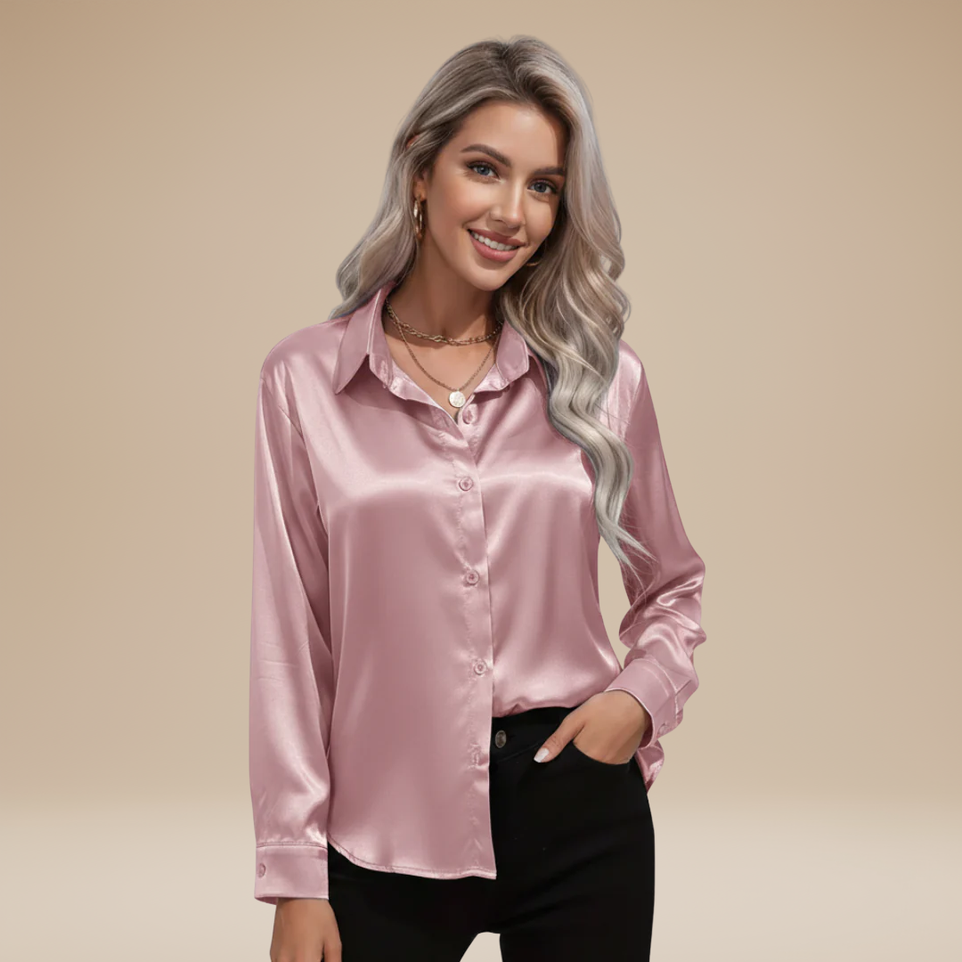 Camicia Clara in Satin: Eleganza Chic e Stile Raffinato