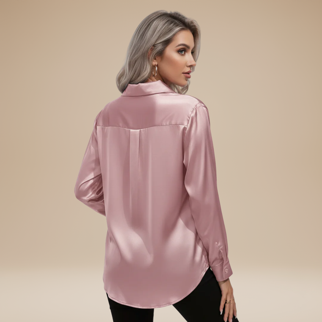 Camicia Clara in Satin: Eleganza Chic e Stile Raffinato
