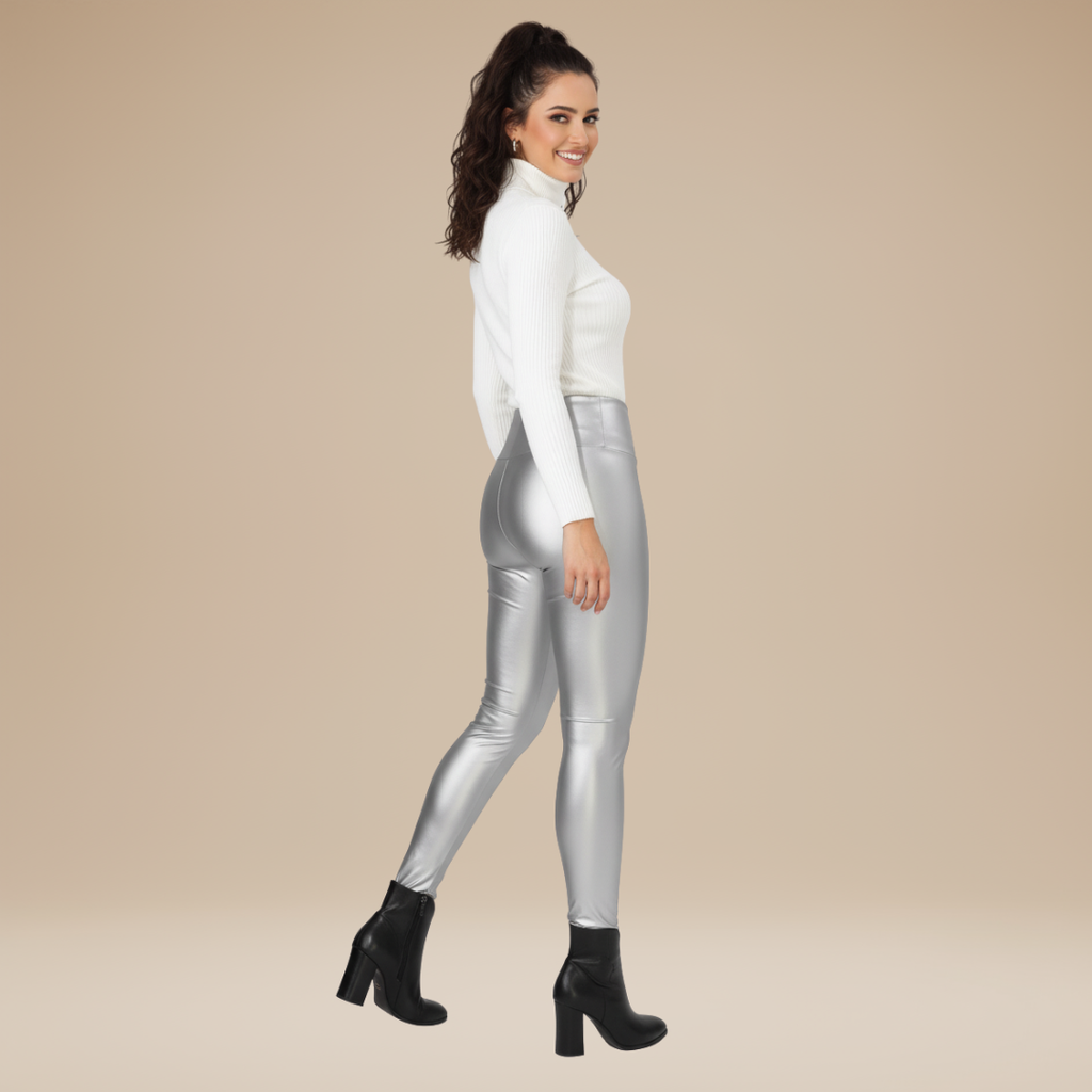 Adriana | Pantaloni Donna a Vita Alta con Effetto Contenitivo