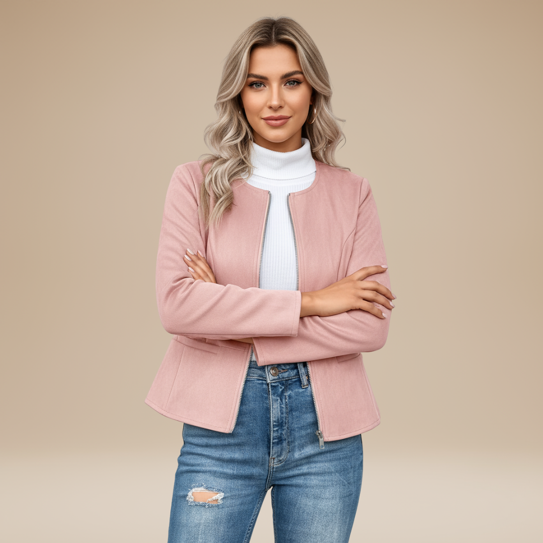 Gioia | Giacca Donna con Zip e Design Pulito