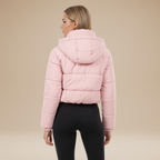 Amelia | Piumino Corto da Donna con Cappuccio Avvolgente