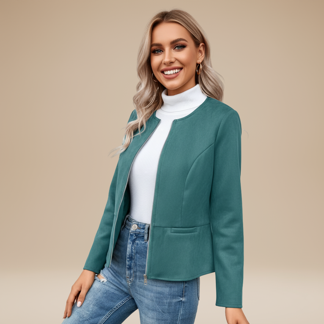 Gioia | Giacca Donna con Zip e Design Pulito