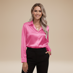 Camicia Clara in Satin: Eleganza Chic e Stile Raffinato