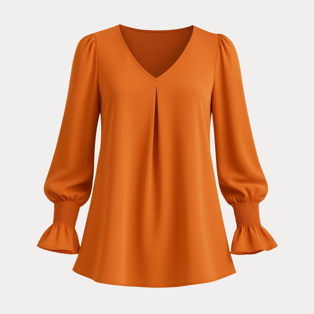 Emilia | Elegante Blusa da Donna con Maniche Arricciate